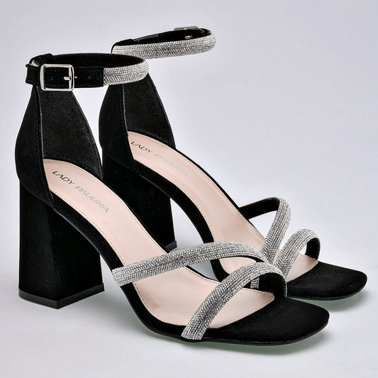 Zapatilla Con Pulsera Lpa 22714 Para Mujer Color Negro