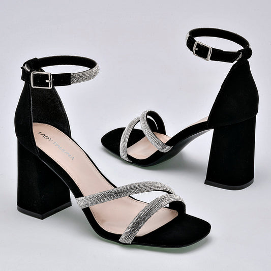 Zapatilla Con Pulsera Lpa 22714 Para Mujer Color Negro