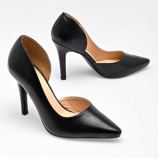 Zapatilla Cerrada Lady Paulina 25420 Para Mujer Color Negro