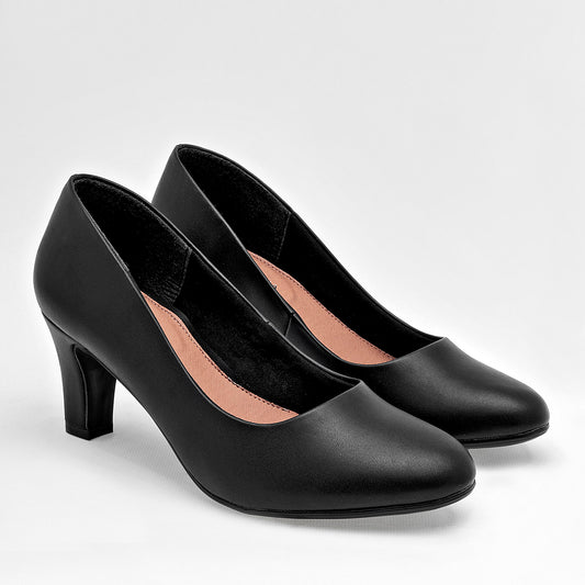 Zapatilla Cerrada Lady Paulina 34101 Para Mujer Color Negro