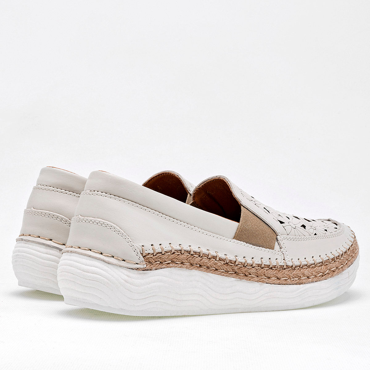 Zapato Casual Lobo Solo 5071b Para Mujer Color Beige