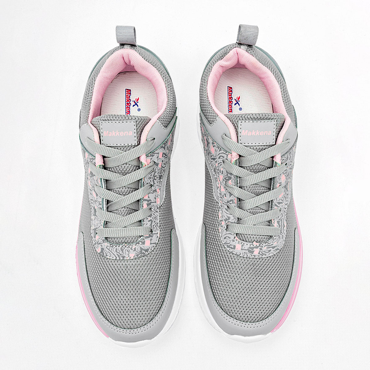 TENIS DEPORTIVO MUJER MAKKENA 3015 GRIS ROSA