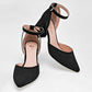 Zapatilla Con Pulsera Mary Cecy 2002 Mujer Color Negro