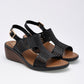 Sandalia Maxim 554 Para Mujer Color Negro