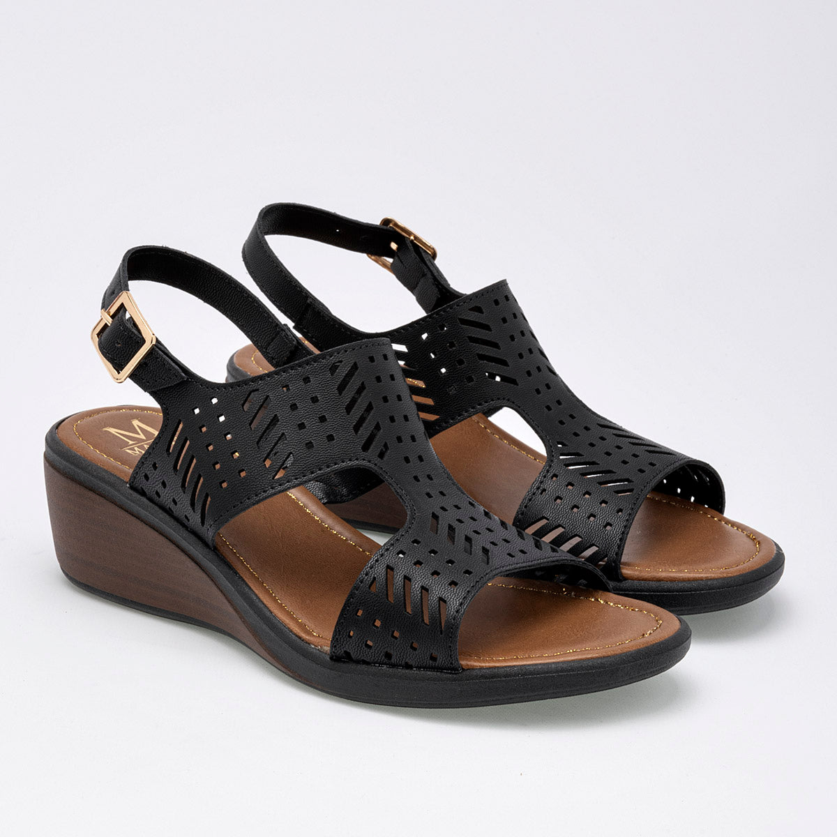 Sandalia Maxim 554 Para Mujer Color Negro