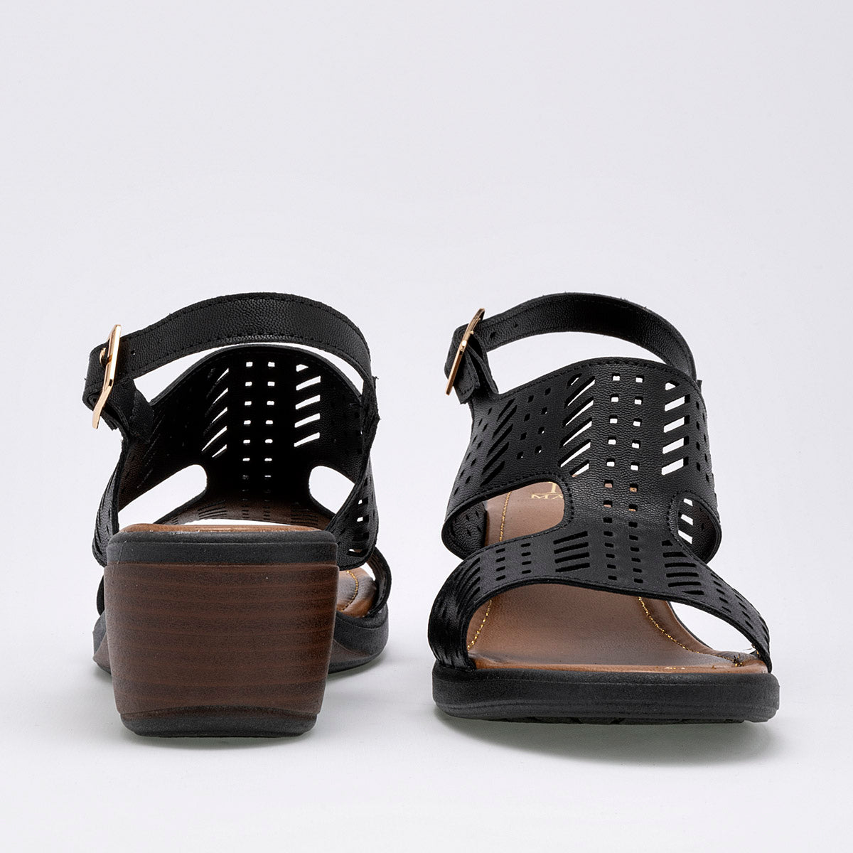 Sandalia Maxim 554 Para Mujer Color Negro