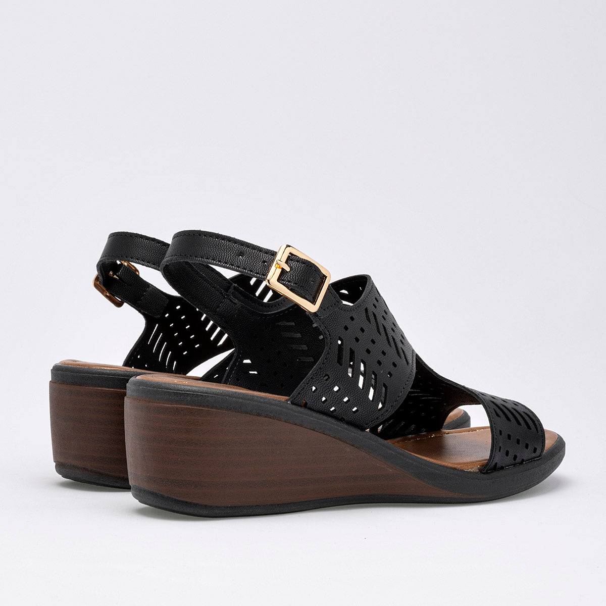 Sandalia Maxim 554 Para Mujer Color Negro
