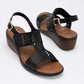 Sandalia Maxim 554 Para Mujer Color Negro