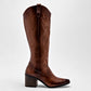 Bota Vaquera Mimar 295 Para Mujer Color Café