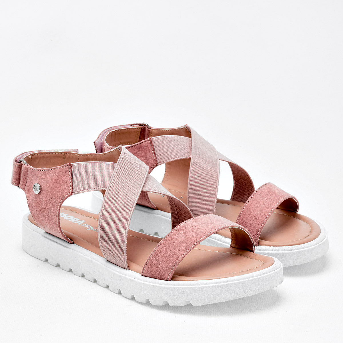Sandalia Mora Confort 135098 Para Mujer Color Rosa