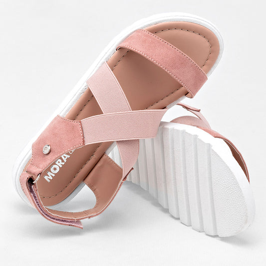 Sandalia Mora Confort 135098 Para Mujer Color Rosa