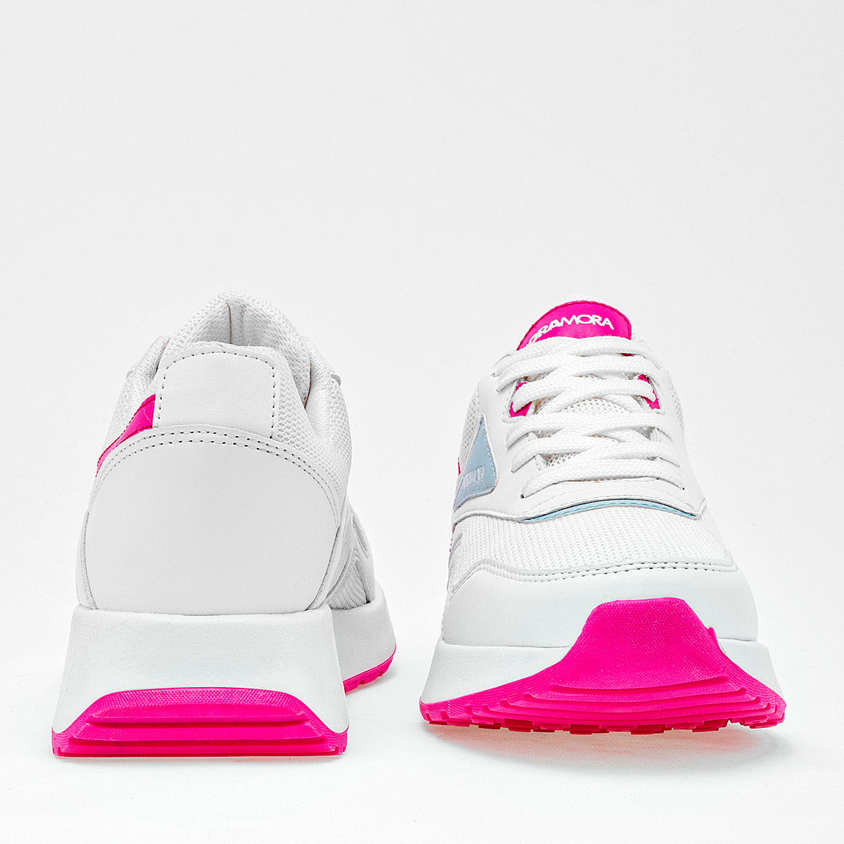 TENIS URBANO MUJER MORAMORA LULA BLANCO FIUSHA AZUL