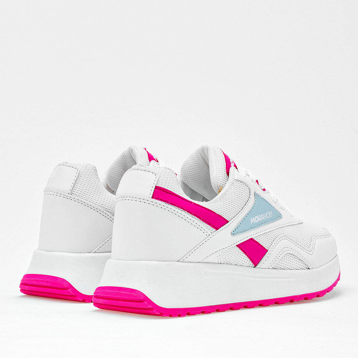 TENIS URBANO MUJER MORAMORA LULA BLANCO FIUSHA AZUL