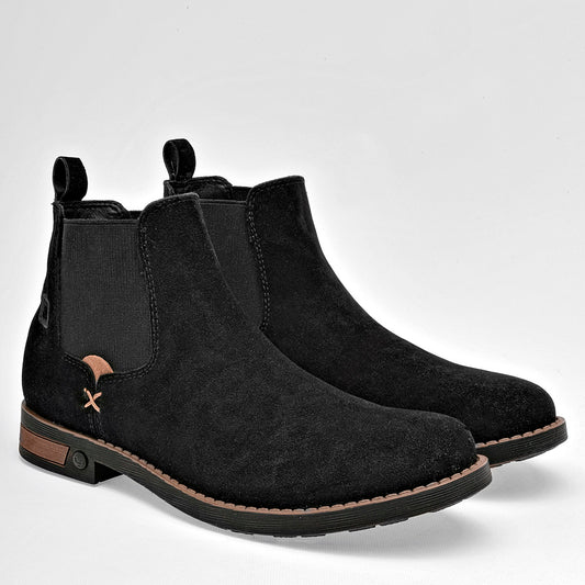 Botín chelsea para Hombre marca Negro Total Negro