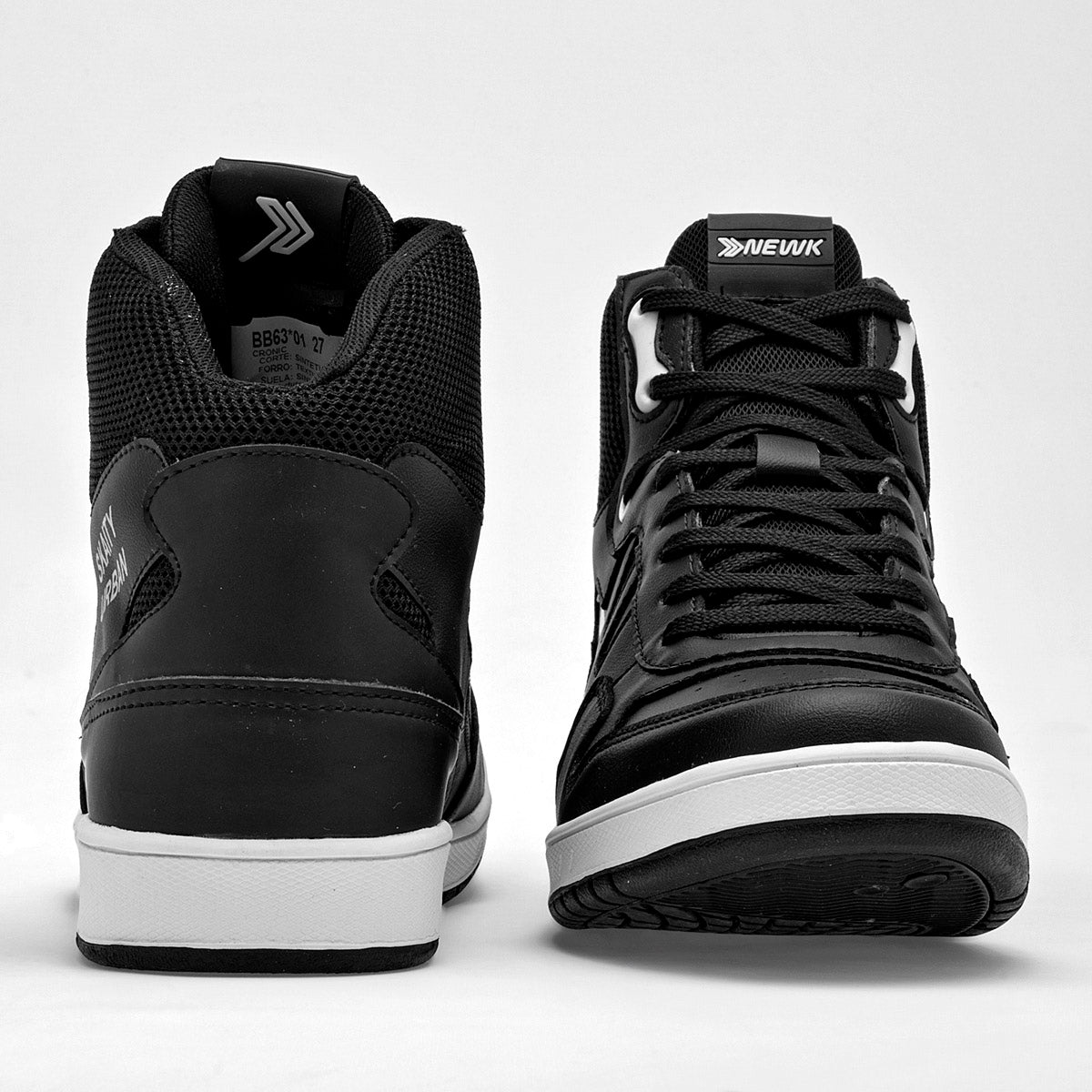 TENIS URBANO HOMBRE NEWK BB6301 NEGRO BLANCO