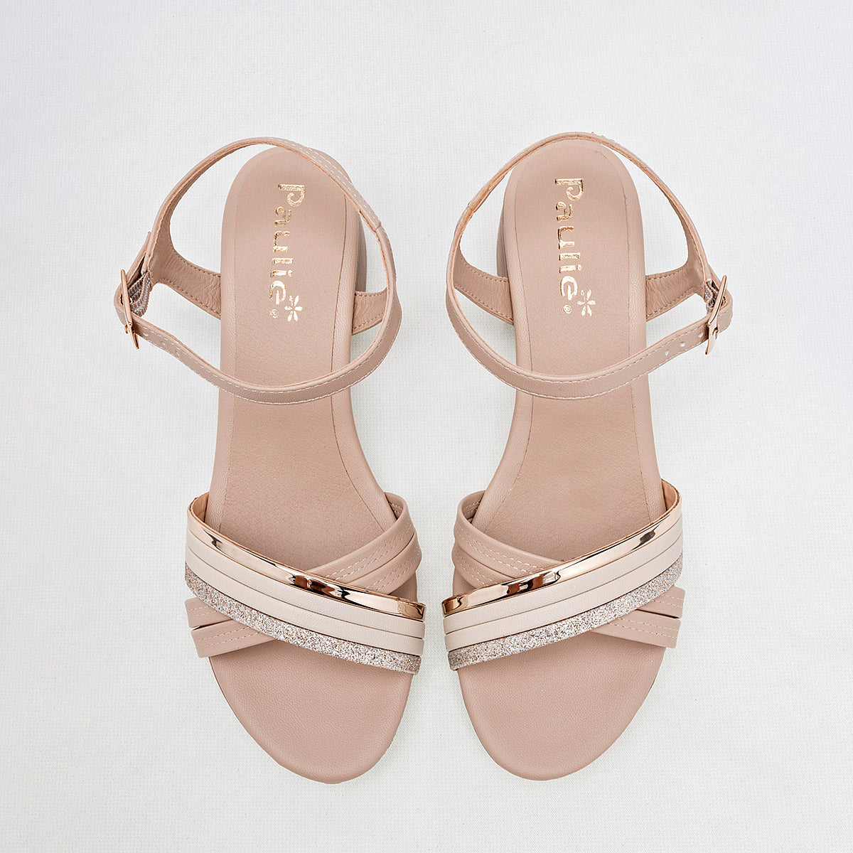 ZAPATO CASUAL MUJER PAULIE 1230 BEIGE ORO