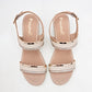 SANDALIA MUJER PAULIE 2073 BEIGE ORO