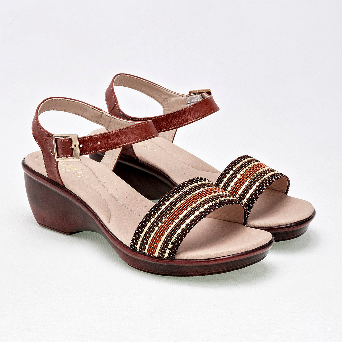 Sandalia Paulie 2102 Para Mujer Color Cafe