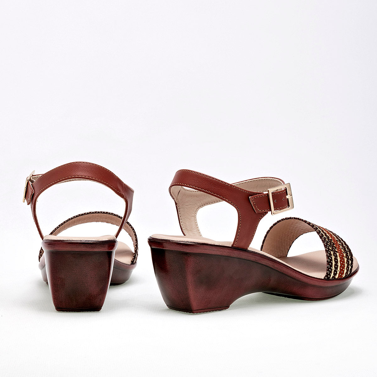Sandalia Paulie 2102 Para Mujer Color Cafe