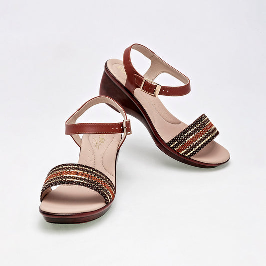Sandalia Paulie 2102 Para Mujer Color Cafe