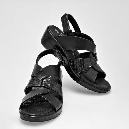 Sandalia Principessa 8506 Para Mujer Color Negro