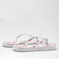 Sandalia De Playa Cerezas Annik Para Mujer Color Blanco