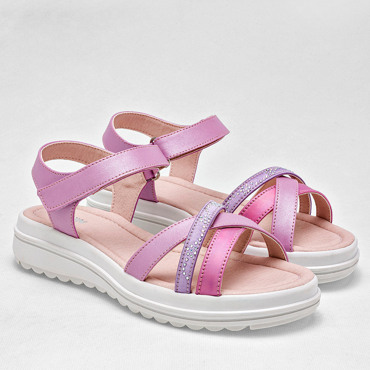 Sandalia Yuyin 24022 Para Mujer Color Rosa