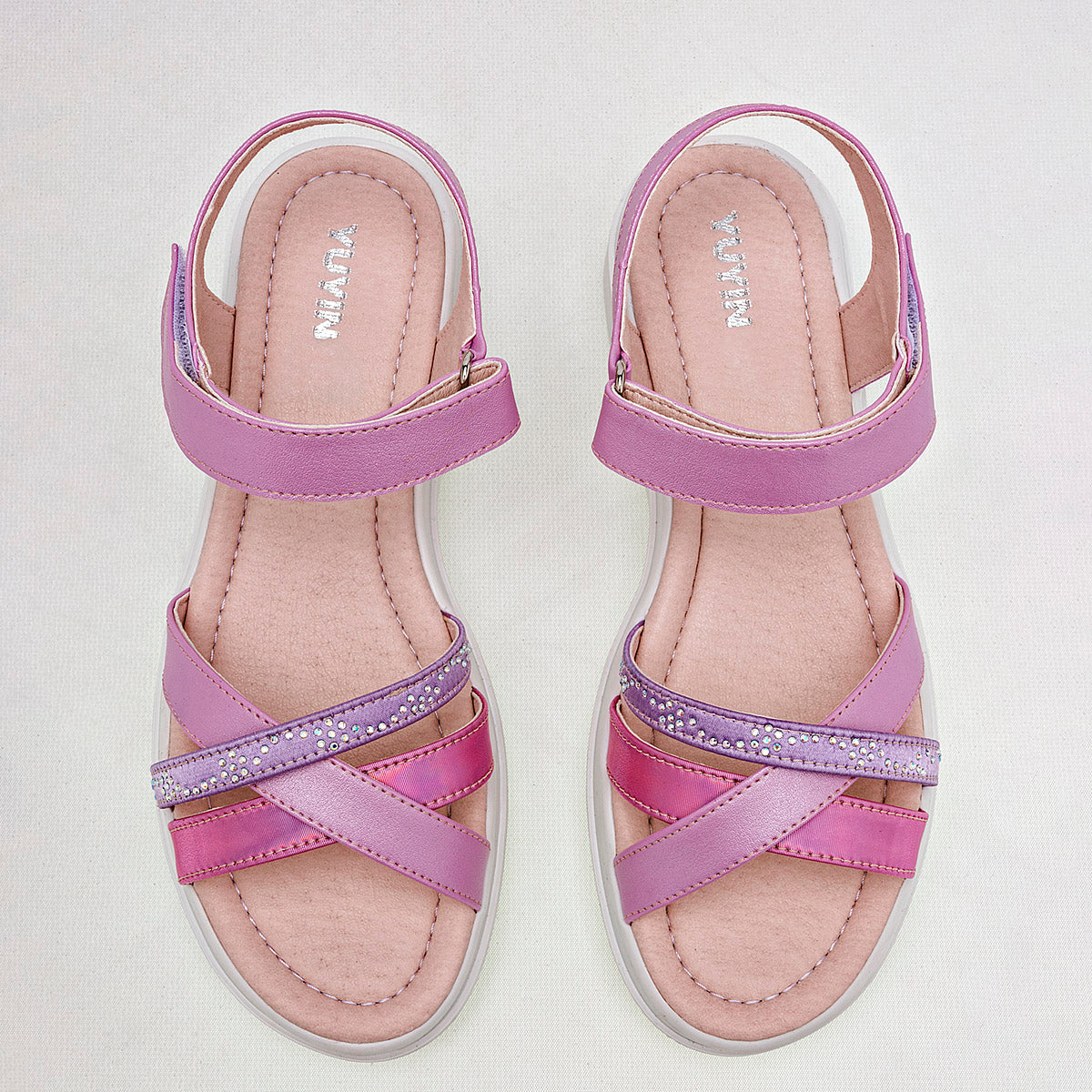 Sandalia Yuyin 24022 Para Mujer Color Rosa