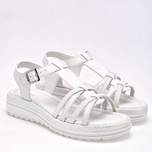 Sandalia Yuyin 24023 Para Mujer Color Blanco
