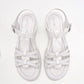 Sandalia Yuyin 24023 Para Mujer Color Blanco