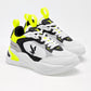 TENIS NIÑO URBANO AMERICAN FIRE A69 BLANCO NEGRO AMARILLO
