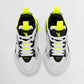 TENIS NIÑO URBANO AMERICAN FIRE A69 BLANCO NEGRO AMARILLO