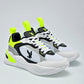 TENIS URBANO JUVENIL AMERICAN FIRE A69 BLANCO NEGRO AMARILLO