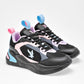 TENIS URBANO MUJER AMERICAN FIRE A69 NEGRO ROSA LILA