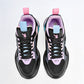 TENIS URBANO MUJER AMERICAN FIRE A69 NEGRO ROSA LILA