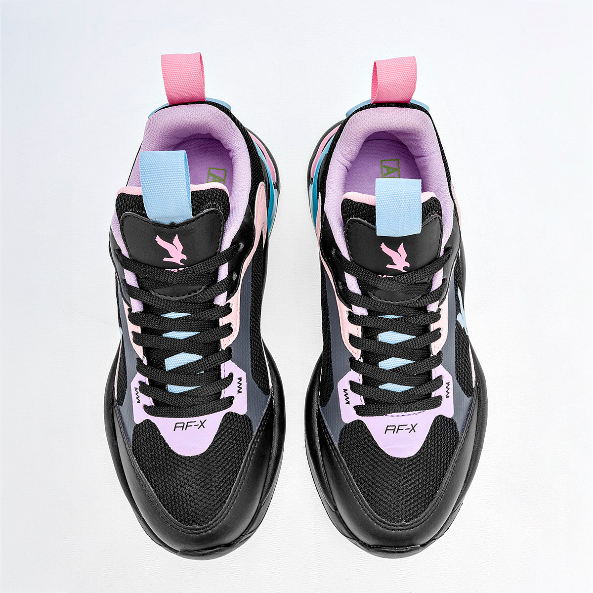 TENIS URBANO MUJER AMERICAN FIRE A69 NEGRO ROSA LILA