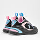 TENIS URBANO MUJER AMERICAN FIRE A69 NEGRO ROSA LILA