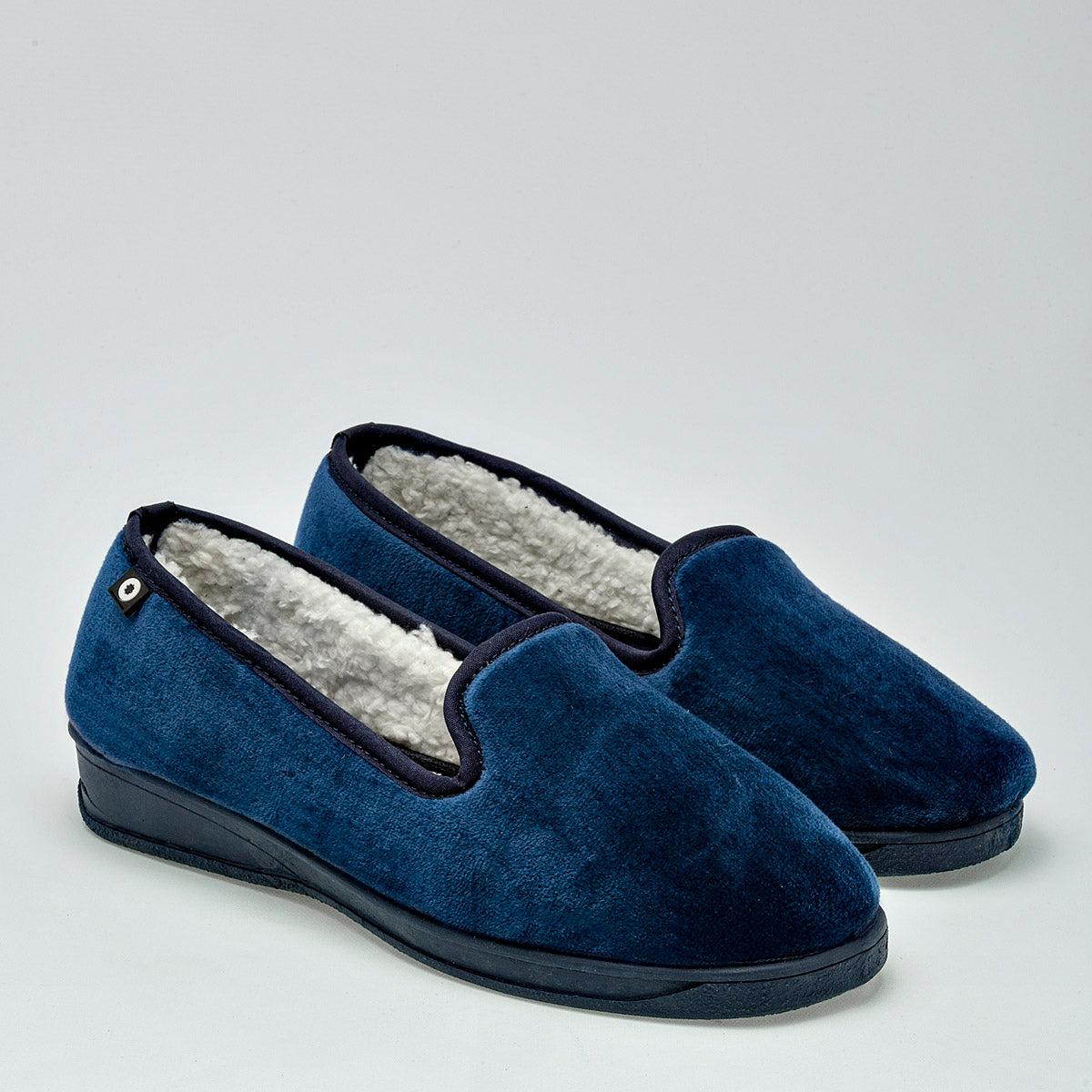 PANTUFLA MUJER MORA CONFORT SAORI MARINO