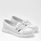 TENIS URBANO MUJER MORA CONFORT YOLANDA BLANCO GRIS ROSA