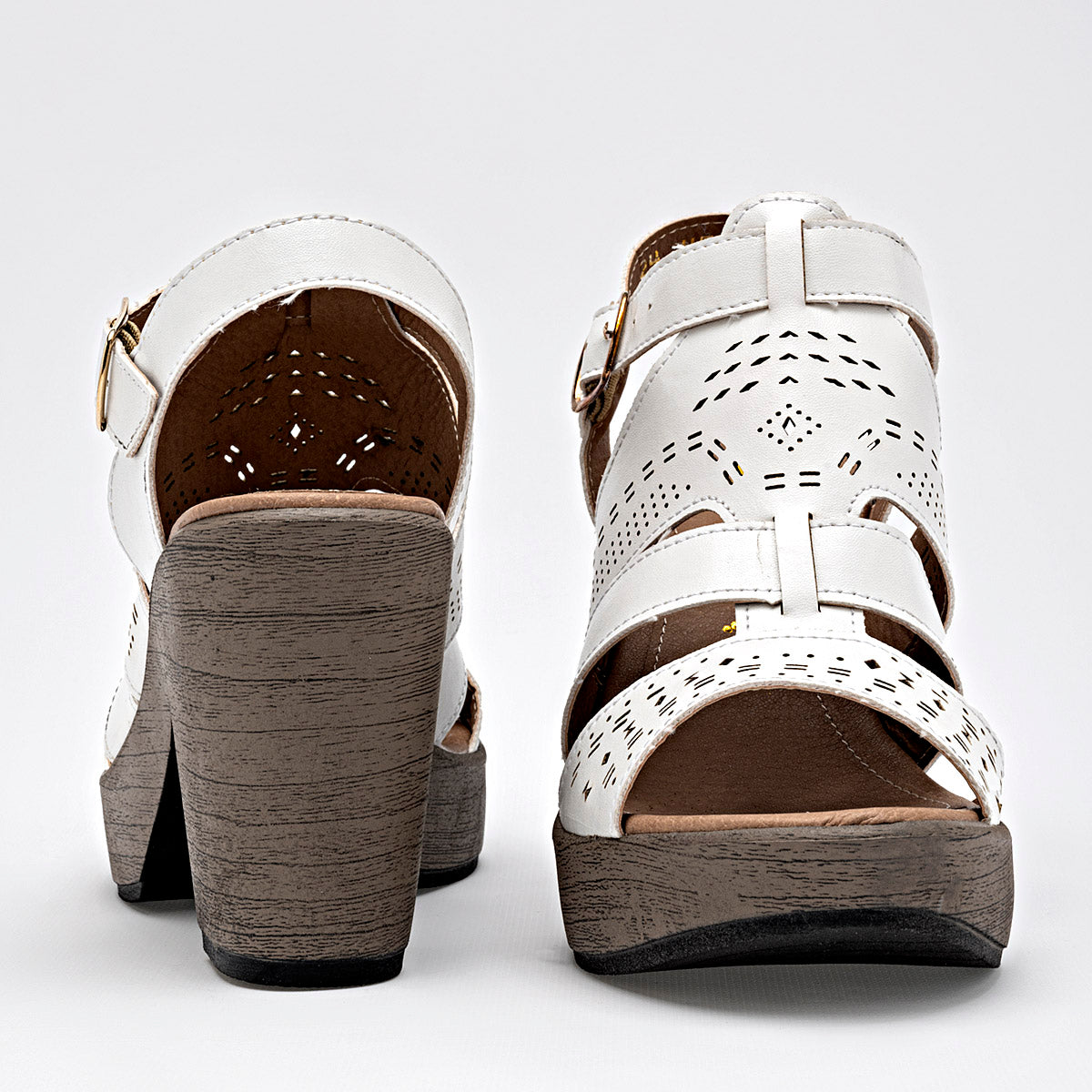 Zapatilla Abierta Lady One Tr4503 Para Mujer Color Blanco