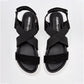 Sandalia Mora Confort 135098 Para Mujer Color Negro