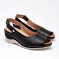 Sandalia Mora Confort 1361317 Para Mujer Color Negro