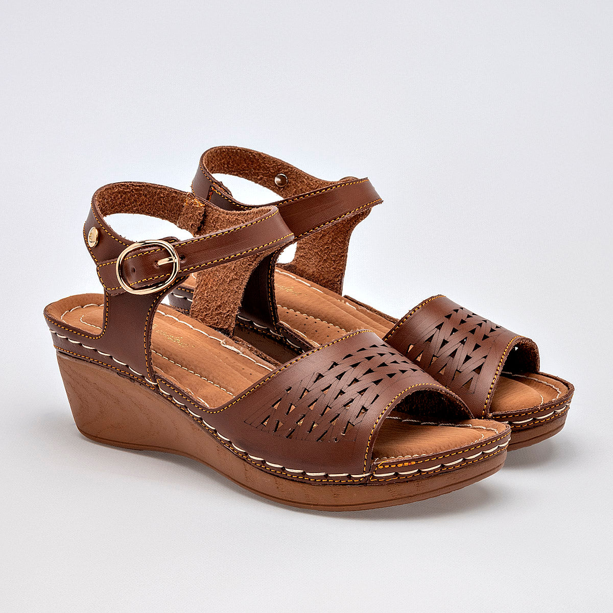 SANDALIA MUJER MORA CONFORT ZAKIA CAMEL