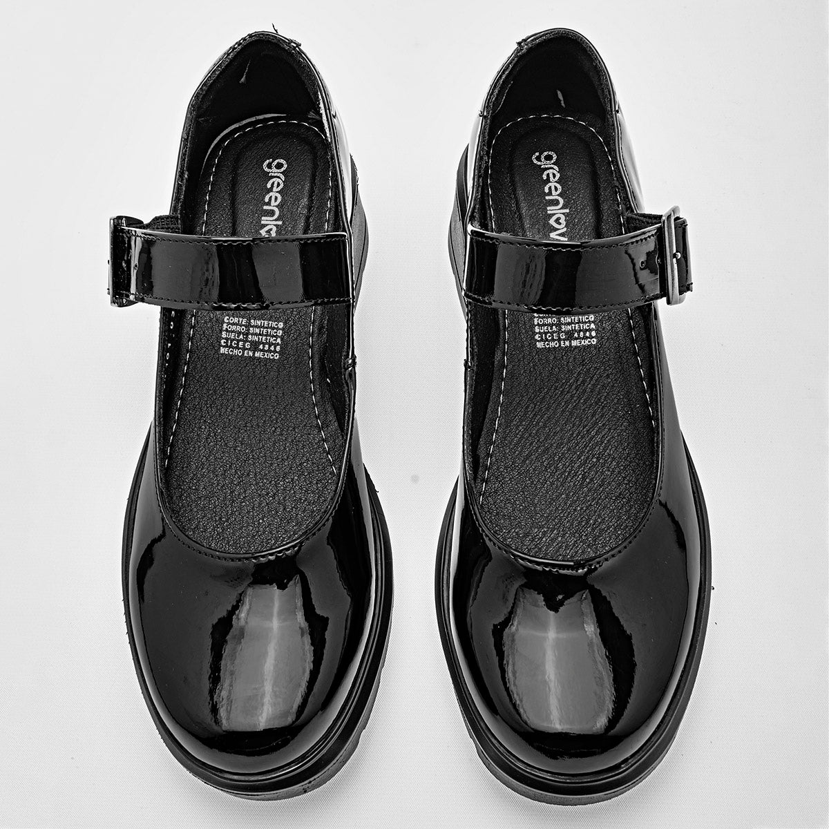 ZAPATO CASUAL MUJER GREEN LOVE 94101 NEGRO CHAROL