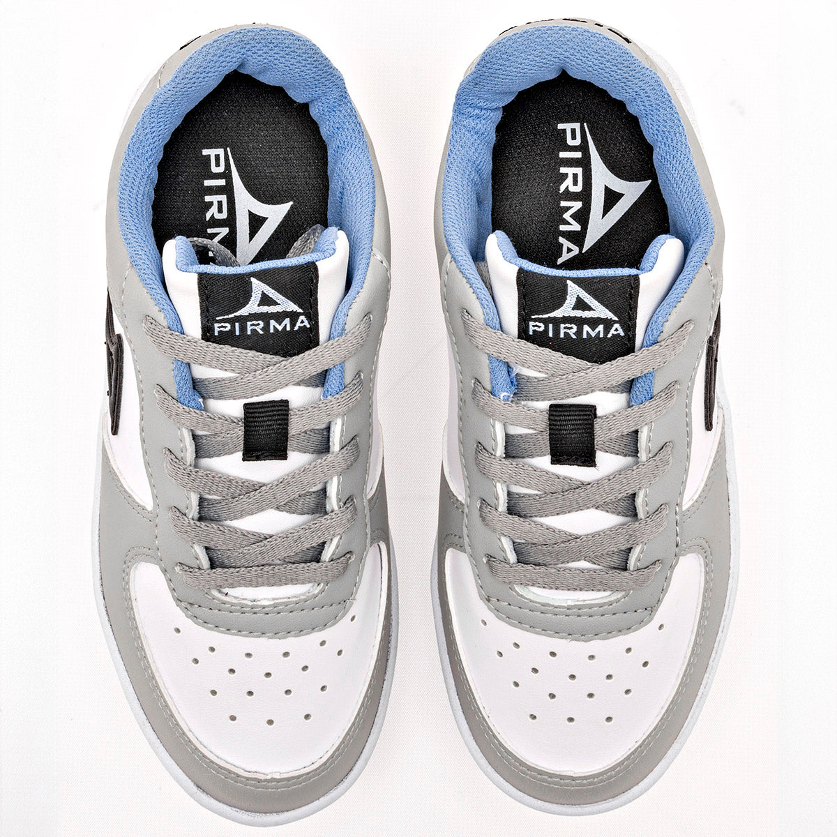 TENIS NIÑO URBANO PIRMA 5002 GRIS BLANCO