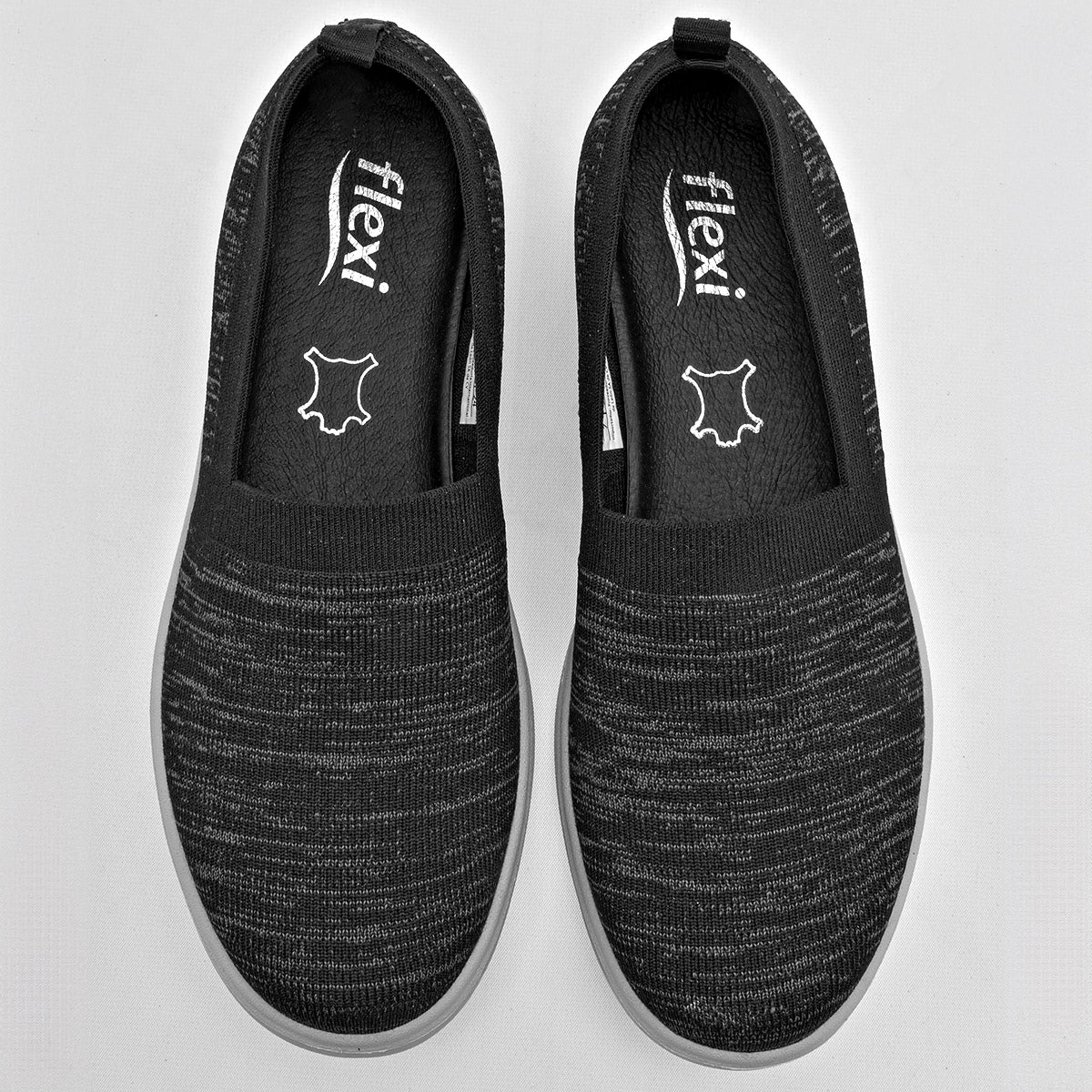 ZAPATO CASUAL MUJER FLEXI 104918 NEGRO GRIS