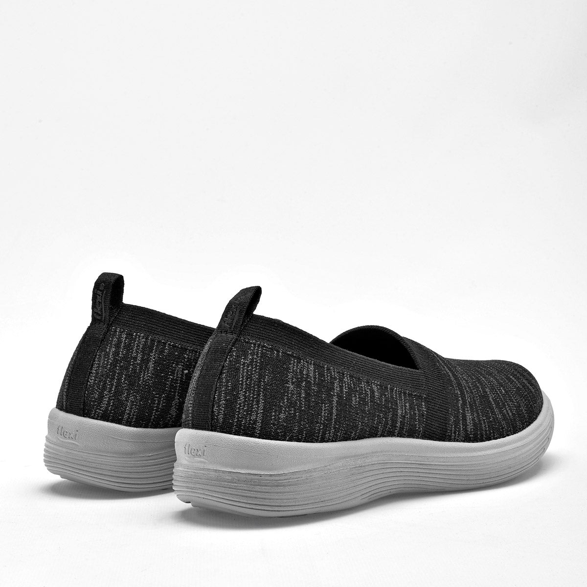 ZAPATO CASUAL MUJER FLEXI 104918 NEGRO GRIS