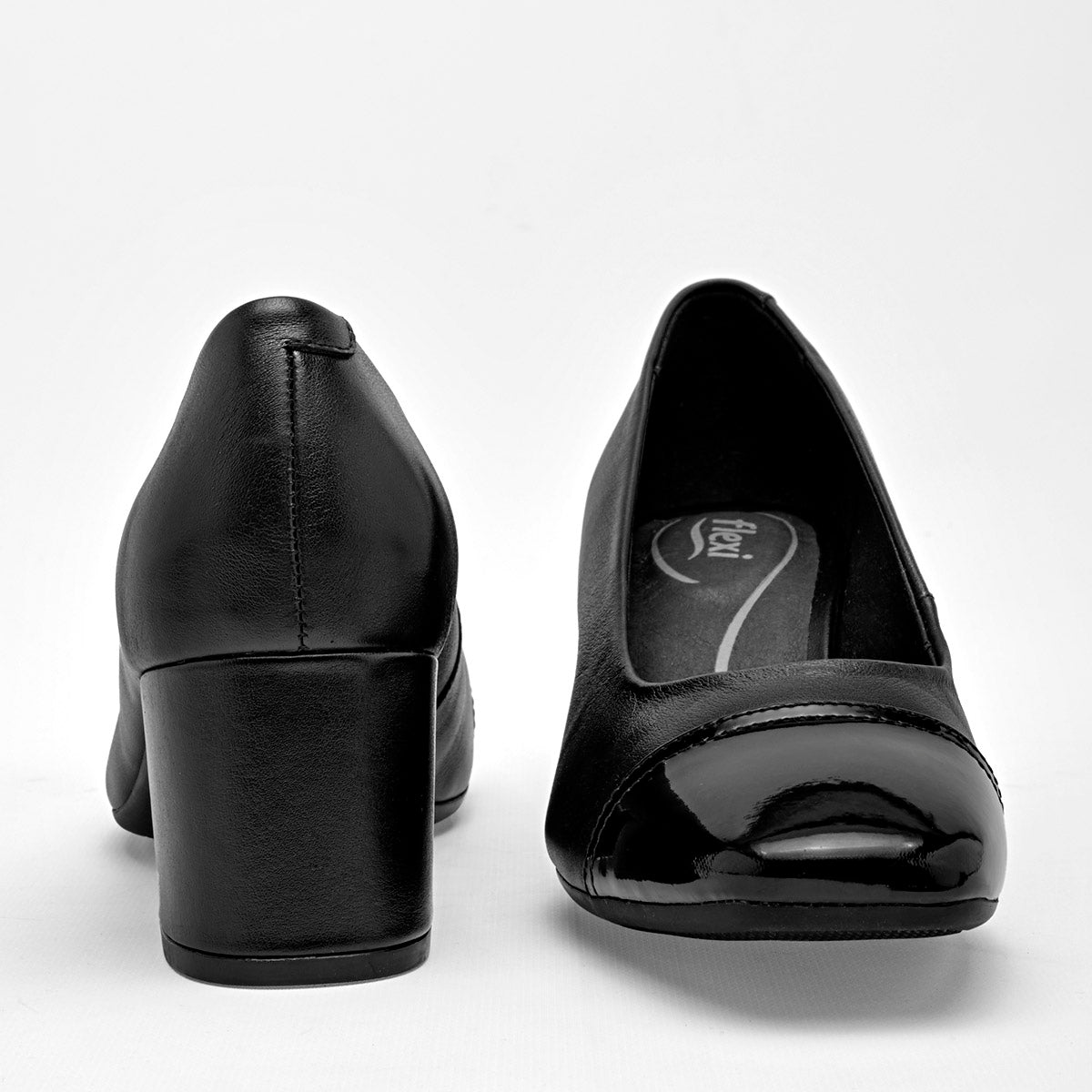 Zapatilla Tacon 6 Cm Flexi Para Mujer 11905 Color Negro