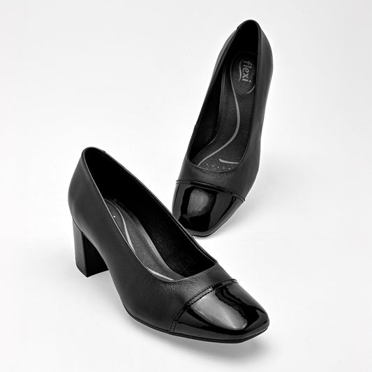 Zapatilla Tacon 6 Cm Flexi Para Mujer 11905 Color Negro