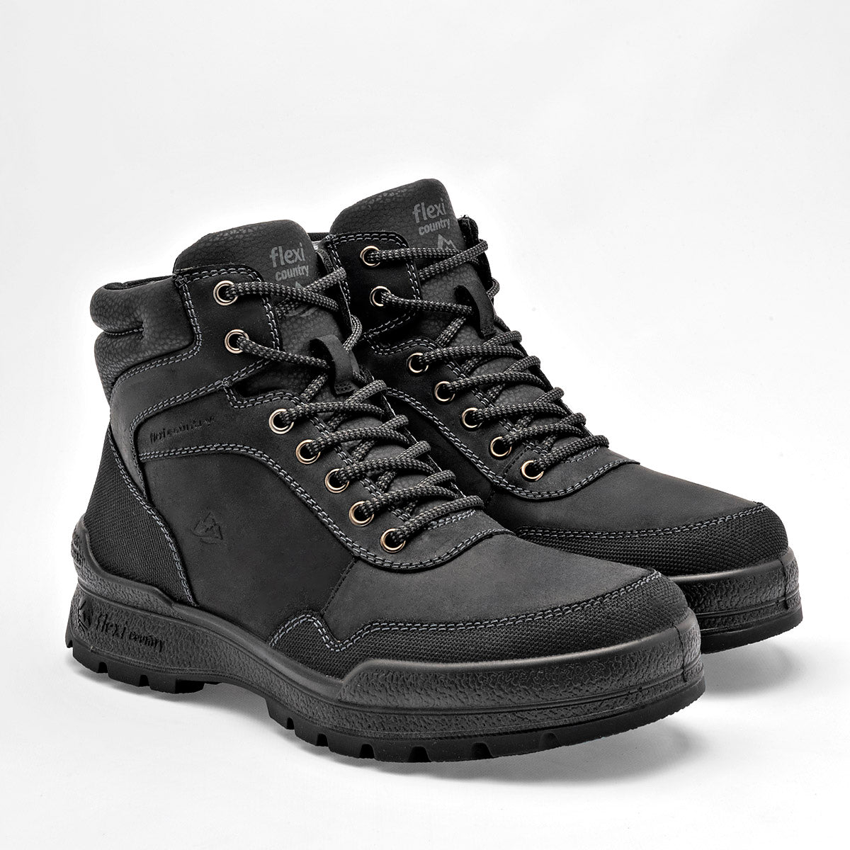 Botín de piel para Hombre marca Flexi Negro
